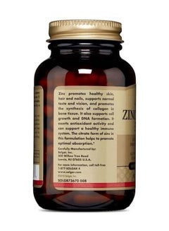 Solgar Zinc Citrate 30 Mg Antioxidantskin And Immune System Support Supports Nerve And Muscle Support Gluten, Wheat And Diary Free Suitable For Vegetarians 100 Vegetable Capsules  - Image 2
