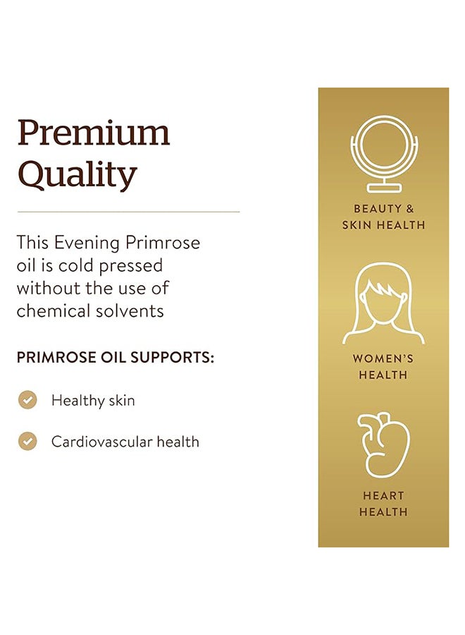 Solgar Evening Primrose Oil 500 Mg Cold Pressed Gluten Wheat And Dairy Free 180 Softgels - Image 3