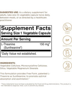 Solgar L Theanine Dietary Supplement 60 Capsules  - Image 3