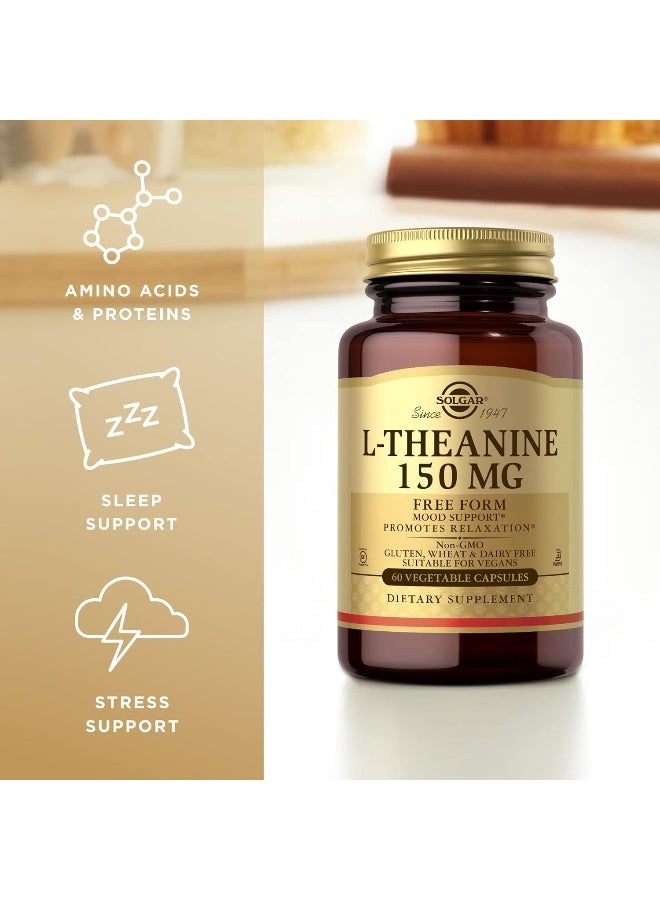 Solgar - L Theanine Dietary Supplement 60 Capsules - Image 1