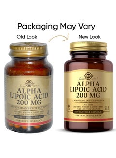 Alpha Lipoic Acid, 200 mg - 50 Vegetable Capsules Packaging May Vary