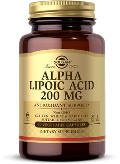 Solgar Alpha Lipoic Acid, 200 mg - 50 Vegetable Capsules Packaging May Vary  - Image 2
