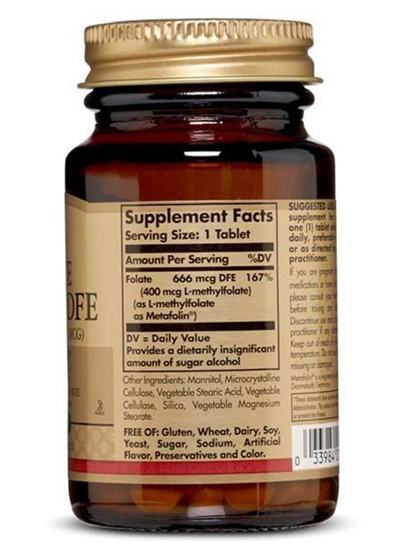 سولجر مكمل غذائي حمض الفوليك 400 ميكروجرام لصحة القلب خالٍ من الجلوتين والقمح ومنتجات الألبان ومناسب للنباتيين 100 قرص - Image 3