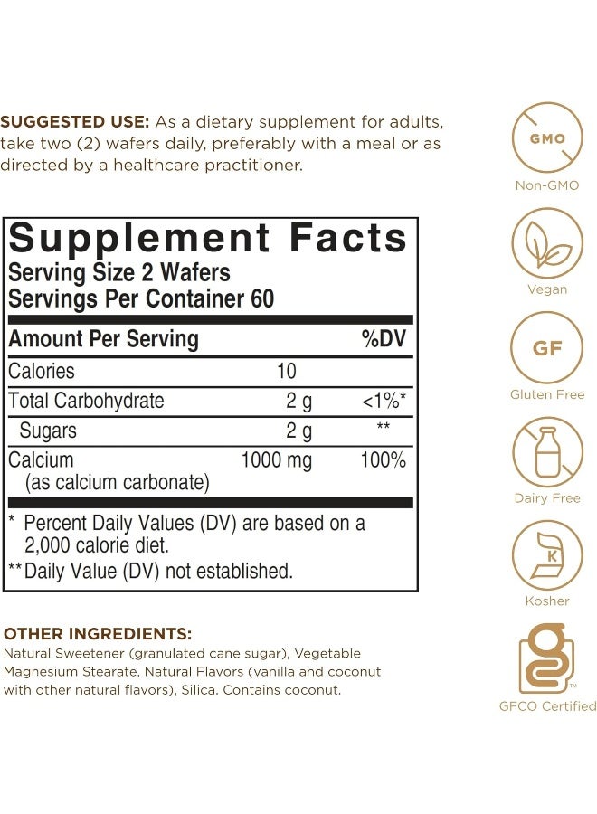 Solgar Chewable Calcium 120 Wafers - Image 3