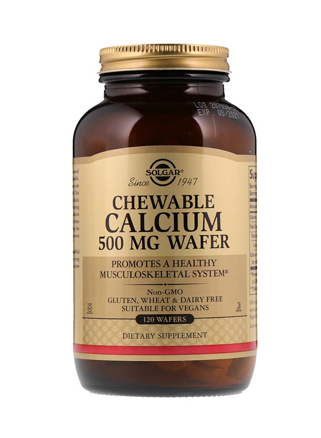 Solgar Chewable Calcium 120 Wafers - Image 1