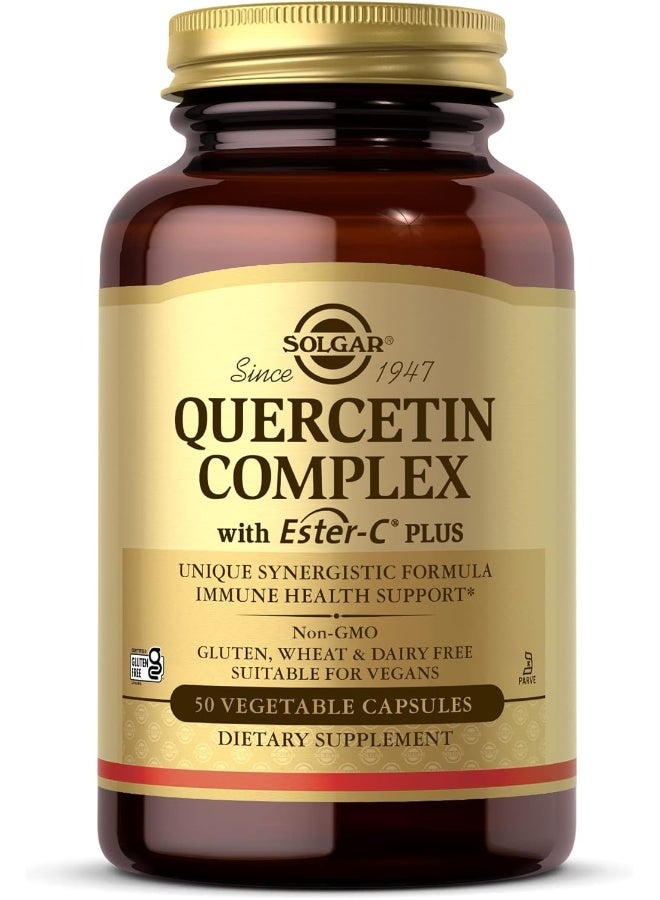 Solgar - Quercetin Complex with Ester-C Plus - 50 Vegetable Capsules Packaging May Vary - Image 1