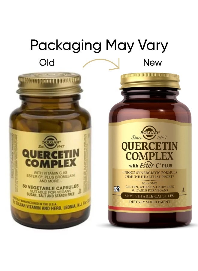 Solgar - Quercetin Complex with Ester-C Plus - 50 Vegetable Capsules Packaging May Vary - Image 1