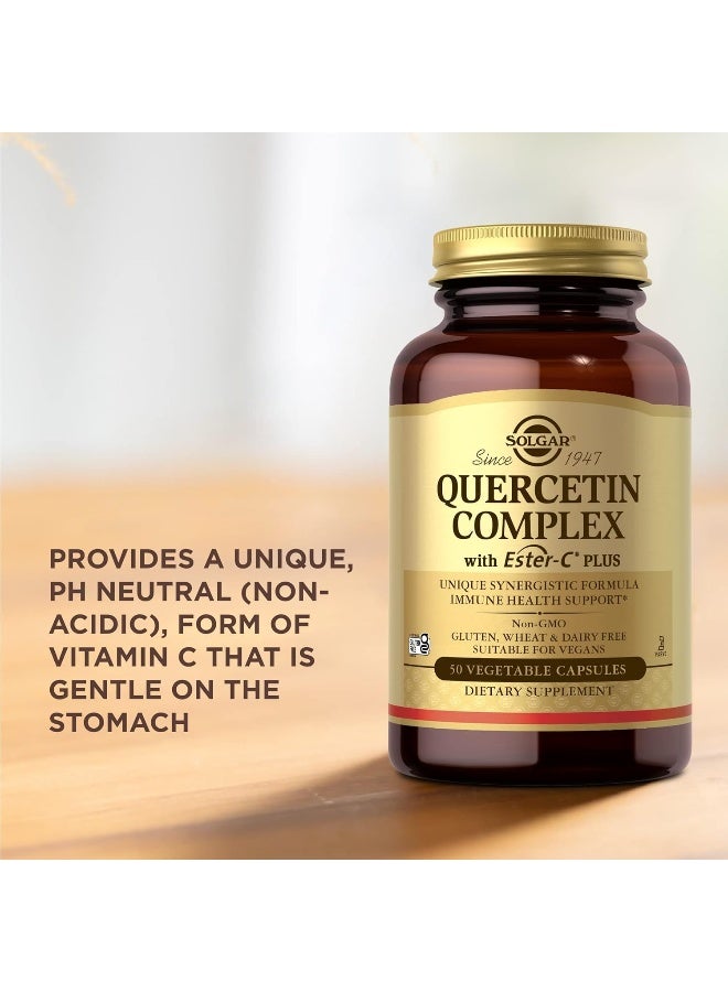 Solgar - Quercetin Complex with Ester-C Plus - 50 Vegetable Capsules Packaging May Vary - Image 1