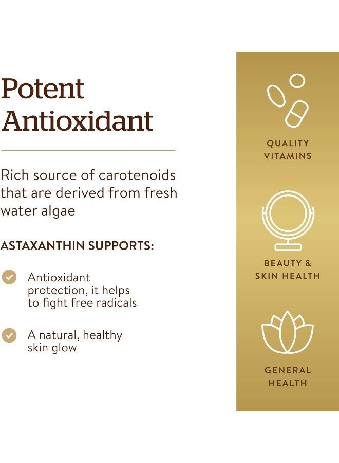 Solgar Astaxanthin 10 Mg, 30 Softgels Packaging May Vary - Image 2