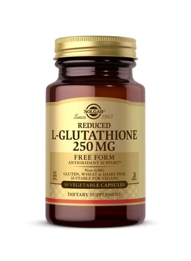 Solgar - L-Glutathione Dietary Supplement-30 Vegetable Capsule - Image 1