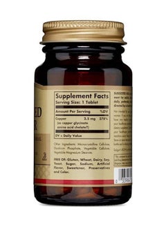 Solgar Chelated Copper Dietary Supplement Essential Trace Mineral Gluten, Wheat And Dairy Free Suitable For Vegans 100 Tablets  - Image 4