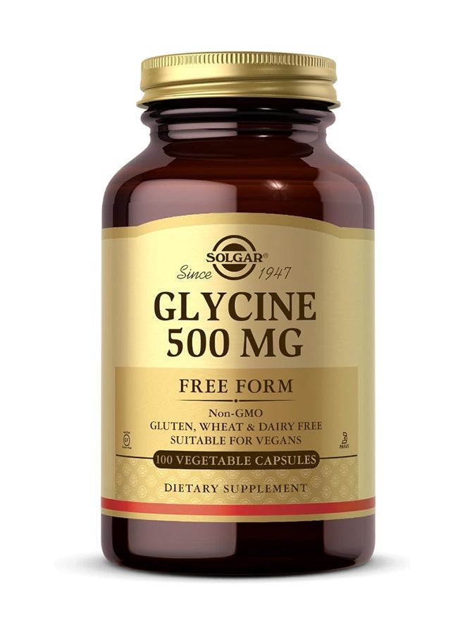 سولجر مكمل غذائي بالجليسين بتركيز 500 ملجم - 100 كبسولة نباتية - Image 1