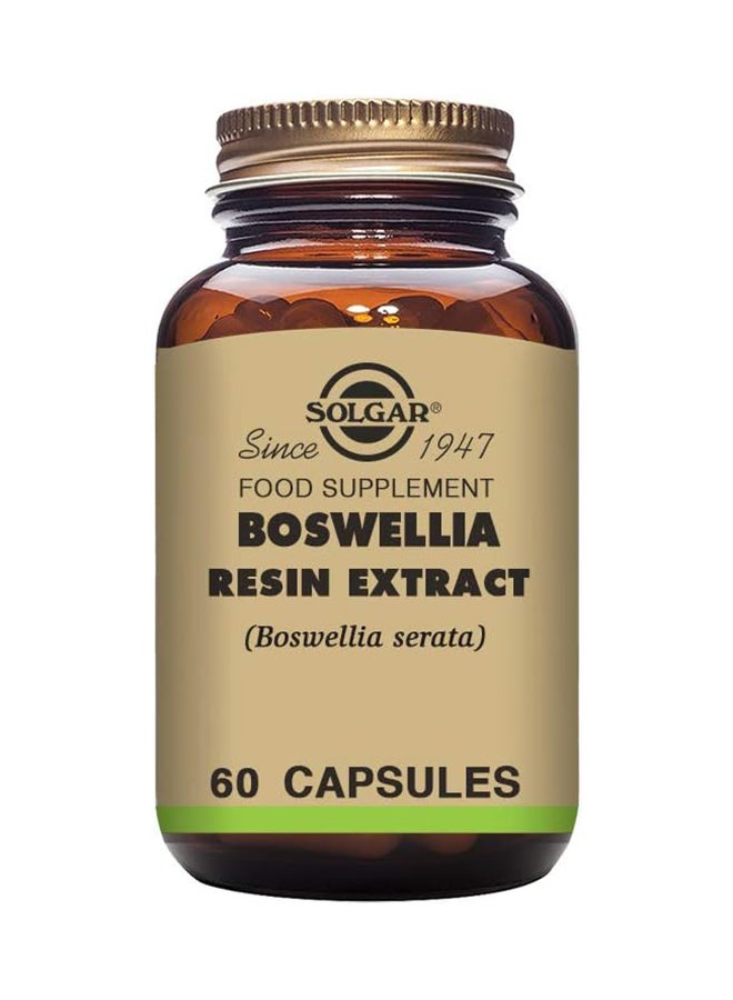 Solgar Bosewellia Resin Extract Herbal Supplement Gluten Wheat And Dairy Free  Suitable For Vegans 60 Vegetable Capsules - Image 1