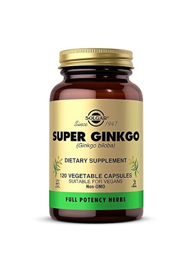 Solgar Super Ginkgo, 120 Vegetable Capsules - Image 4