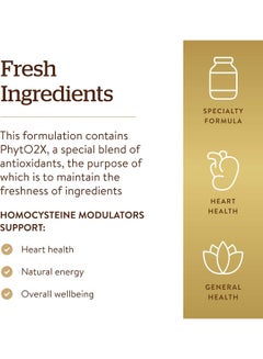 Homocysteine Modulators, 120 Vegetable Capsules Packaging May Vary