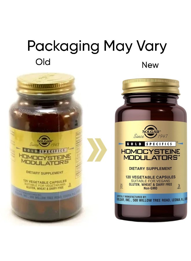 Solgar - Homocysteine Modulators, 120 Vegetable Capsules Packaging May Vary - Image 1
