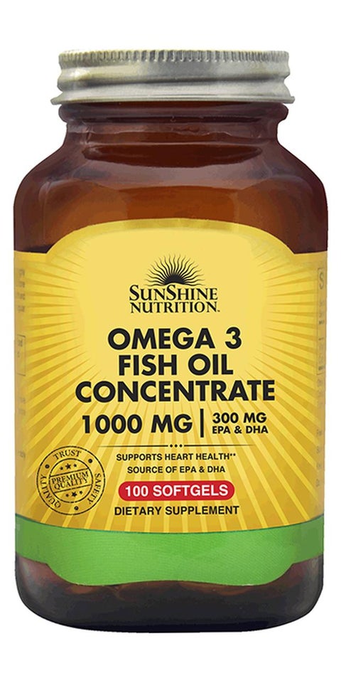 Omega 3 Fish Oil Dietary Supplement 100 Softgels