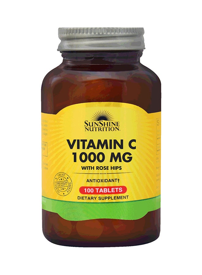 Vitamin C With Rose Hips Dietary Supplement 100 Tablets - pnsku/N15015848A/45/_/1732554888/74bf7182-1d24-4a11-aaed-0f33125d6a32