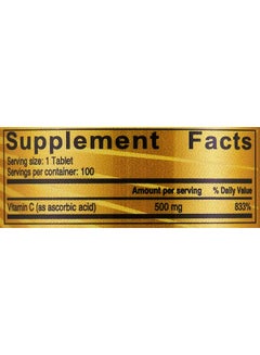 SUNSHINE NUTRITION Vitamin C Dietary Supplement 100 Tablets  - Image 4