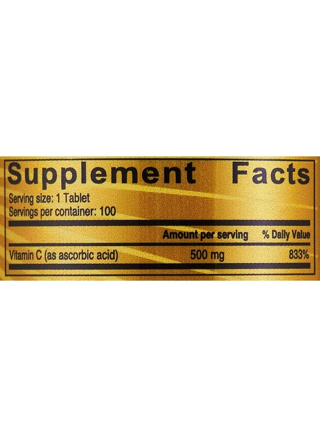 SUNSHINE NUTRITION - Vitamin C Dietary Supplement 100 Tablets - Image 1
