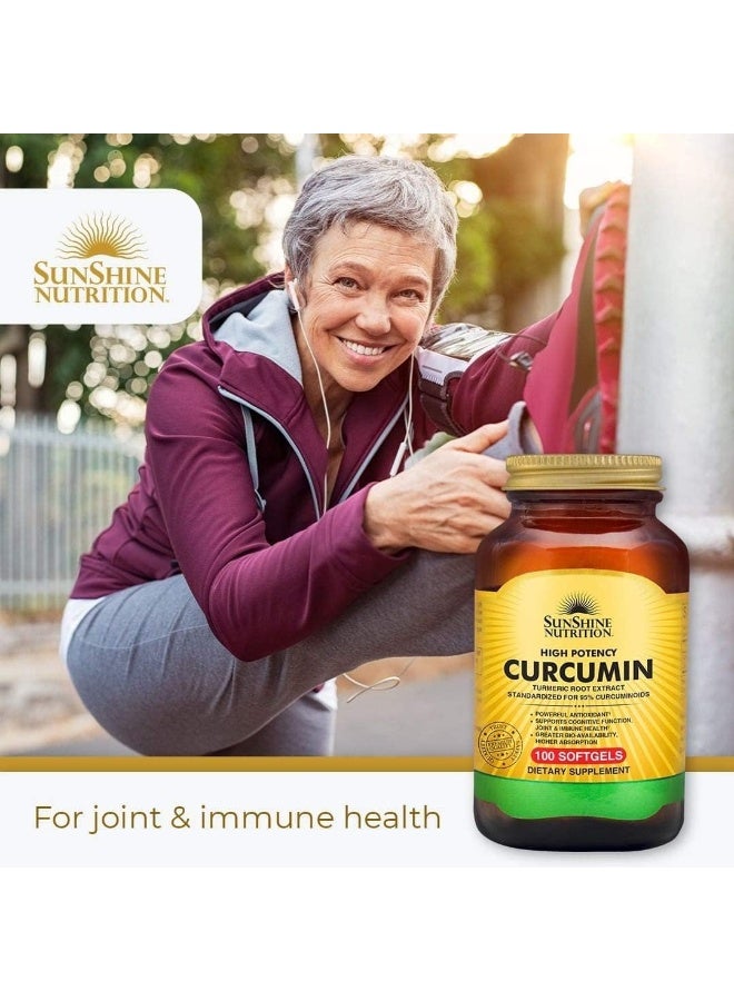 High Potency Curcumin Dietary Supplement 100 softgels
