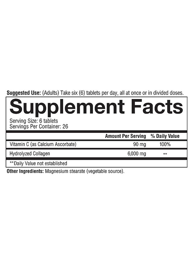 youtheory Collagen 6000Mg Dietary Supplement Skin Hair And Nail Formula 160 Tablets - Image 5