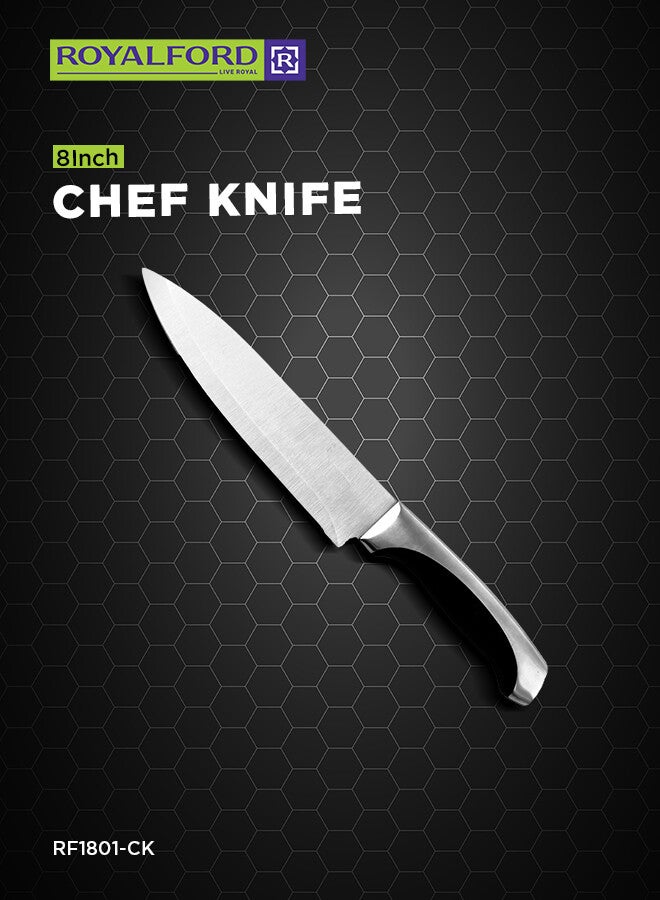 Royalford Chef Knife Silver 8inch - Image 1