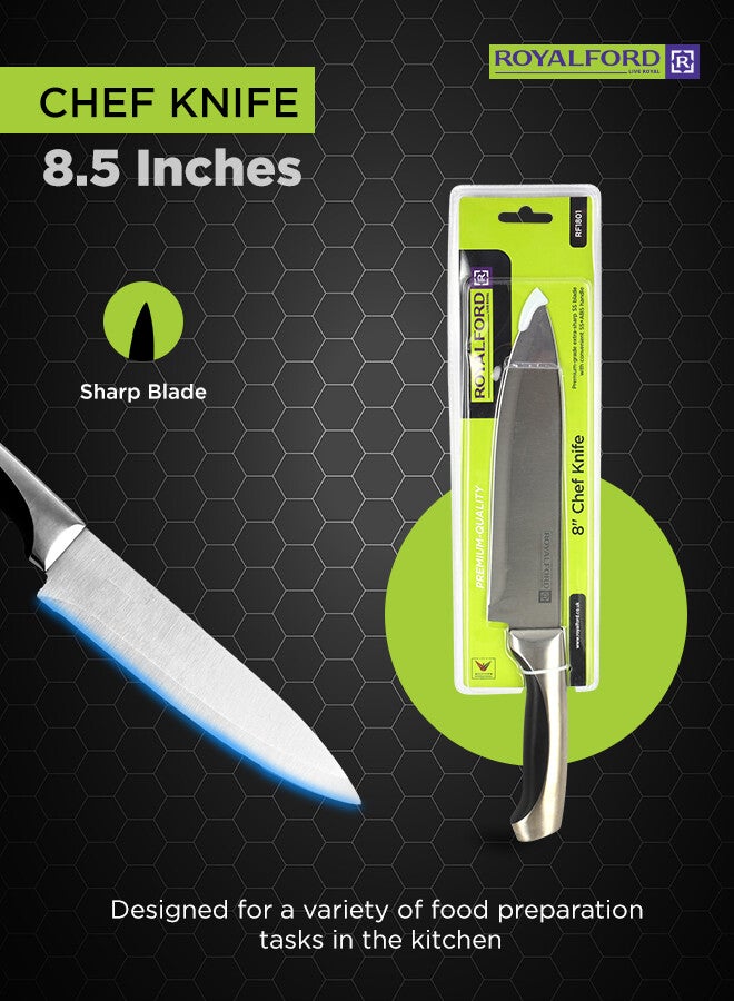 Royalford Chef Knife Silver 8inch - Image 4