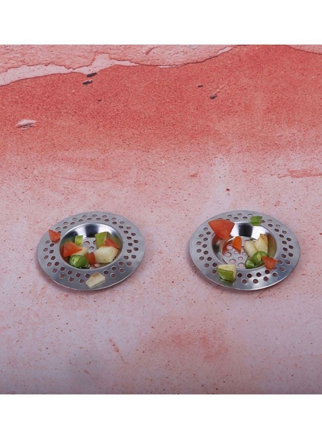 Royalford Stainless Steel Sink Strainer 2Pcs 7Cm Silver  - Image 2