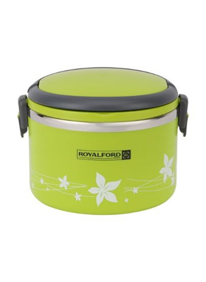 Royalford 2In1 Lunch Box Stainless Steel 1.0L Multicolor Assorted Colors Green 1Liters  - Image 5