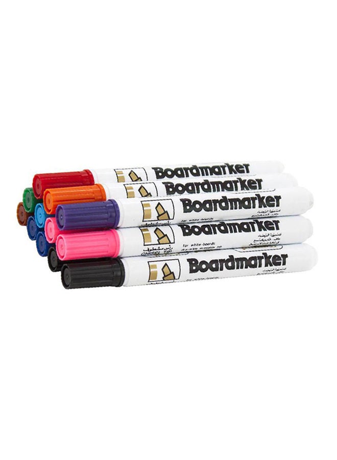 روكو مجموعة أقلام تحديد السبورة البيضاء القابلة للمسح من روكو، 12 قطعة، لون أبيض أبيض - Image 1