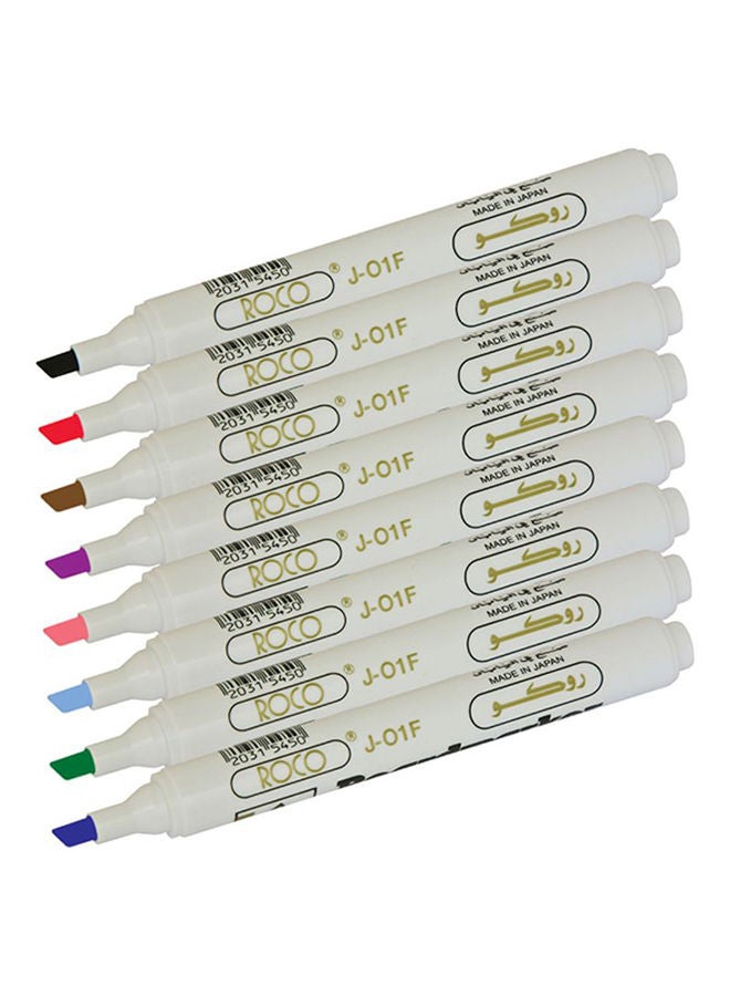 روكو مجموعة أقلام تحديد السبورة البيضاء القابلة للمسح من روكو، 12 قطعة، لون أبيض أبيض - Image 2