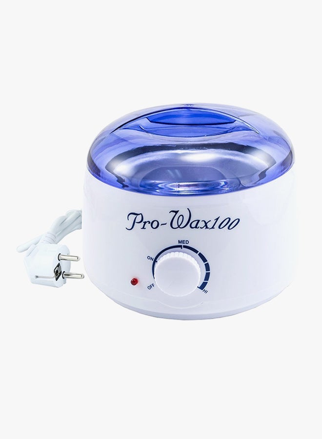 Wax Heater+ Wax Cartridge + Depilatory Paper + Spatulas Epilator Set White/Purple - Image 2