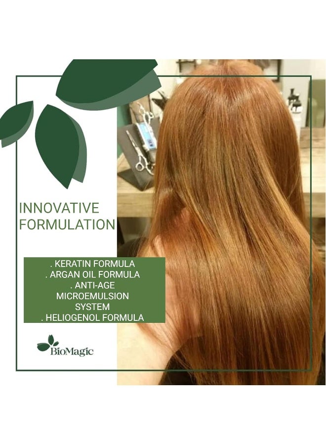 BIOMAGIC Hair Color Cream with Keratin & Argon Oil 4.00 Brown  - Image 4