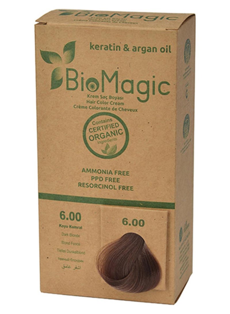 BIOMAGIC Hair Color Cream With Keratin And Argon Oil Dark Blonde Dark Blonde