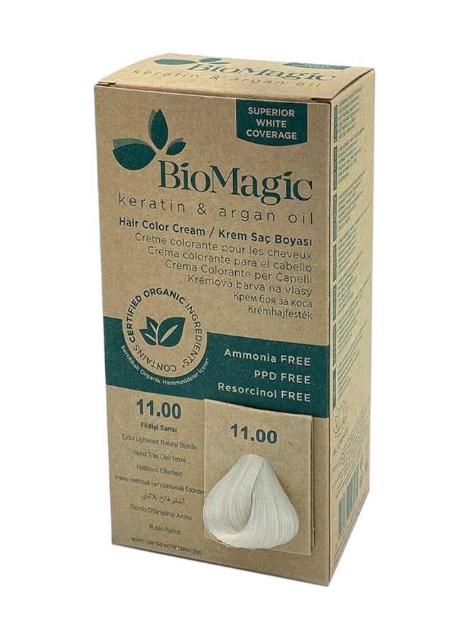 BIOMAGIC Biomagic Permanent Hair Color Cream, Superior White Coverage With Keratin & Argan Oil, Extra Light Natural Blonde, 11.00 11.00 Light Natural Blonde 170ml  - Image 1