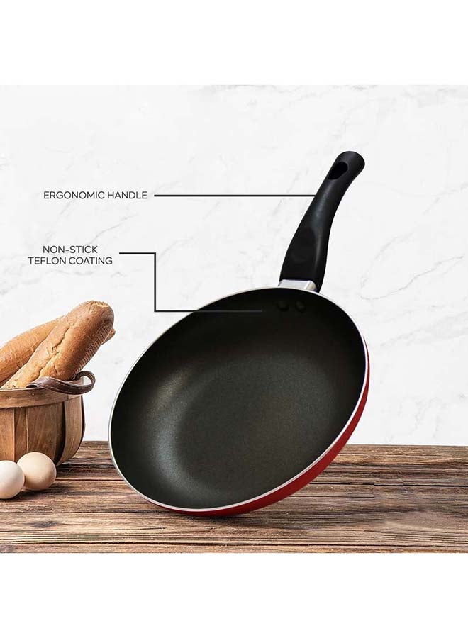 بلاك ستون مقلاة من السيراميك أحمر/أسود 32سم - Image 2