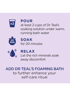 Dr Teal's Pure Epsom Salt Soaking Solution With Lavender 1.36kg  - Image 5