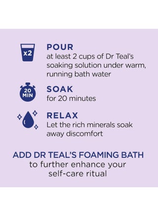 Lavender Epsom Salt Soaking Solution for Soothe & Sleep - Eases Aches & Muscle Pains for a Deeper Sleep 1.36kg - view 5