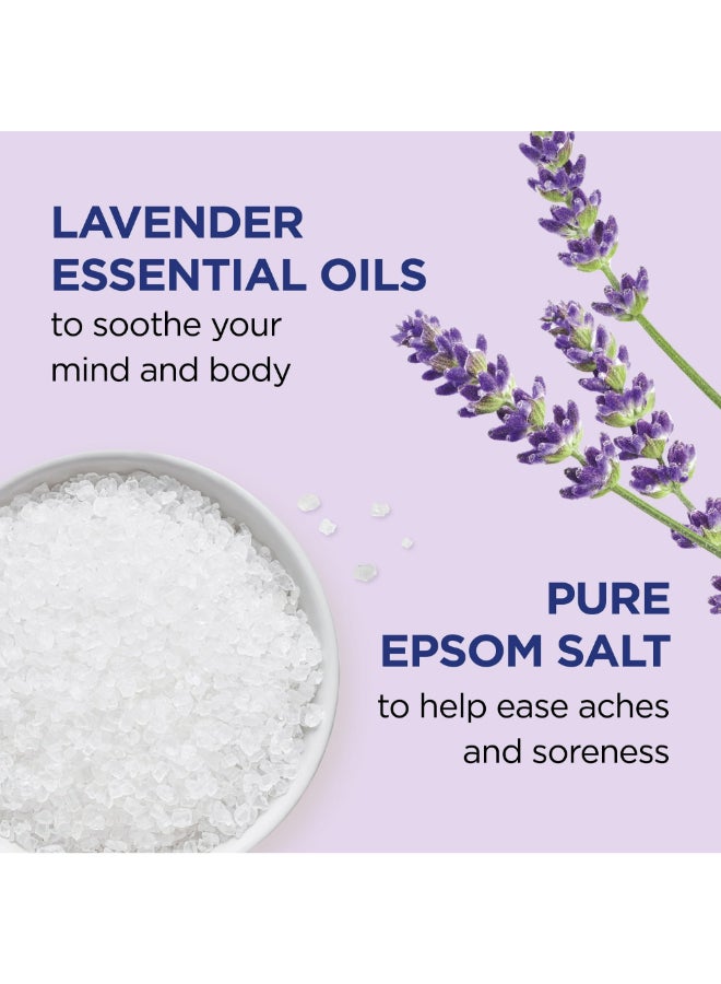 Dr Teal's Lavender Epsom Salt Soaking Solution for Soothe & Sleep - Eases Aches & Soreness for a Better Night's Sleep 450grams - Image 2