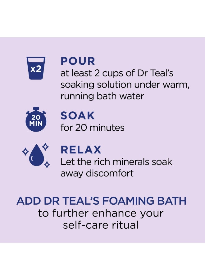 Dr Teal's Lavender Epsom Salt Soaking Solution for Soothe & Sleep - Eases Aches & Soreness for a Better Night's Sleep 450grams - Image 5