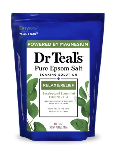 Dr Teal's Eucalyptus & Spearmint Epsom Salt Soaking Solution for Relax & Relief