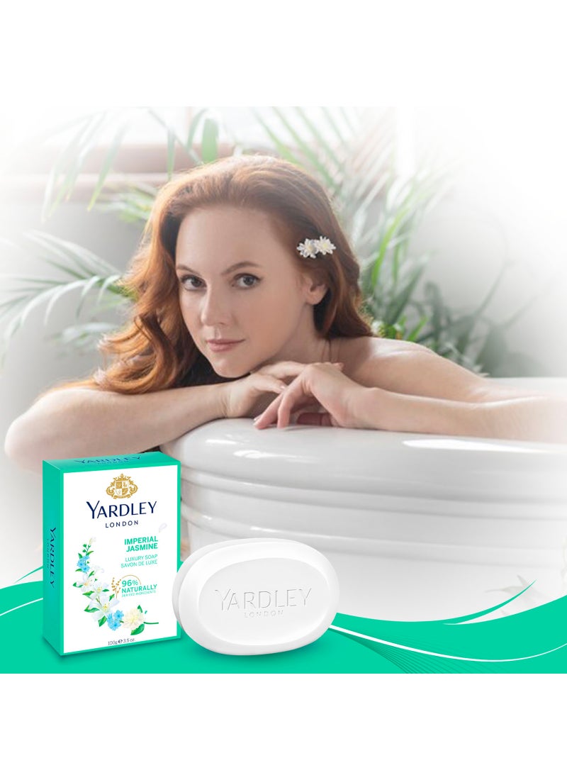 ياردلي صابون فاخر لندن بالياسمين بحجم 100 جم - Image 2