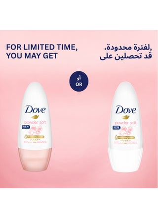 Powder Soft Women's Antiperspirant Deodorant Roll On For 48 hour Odour Protection With ¼ Moisturising Cream 50ml - view 3