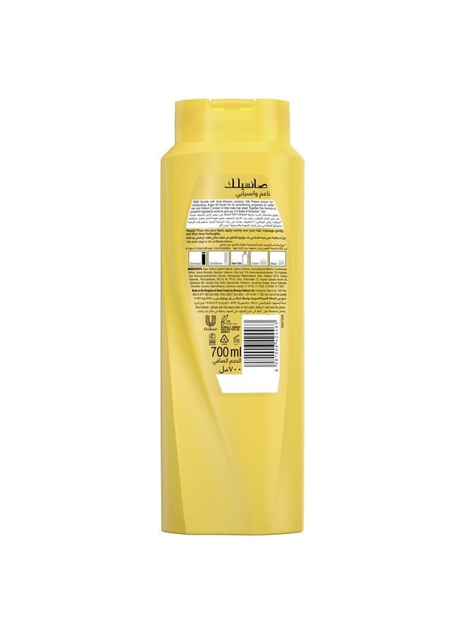 Sunsilk - Soft And Smooth Hair Shampoo With Silk Protein Argan Oil And Vitamin C 700ml - Image 1
