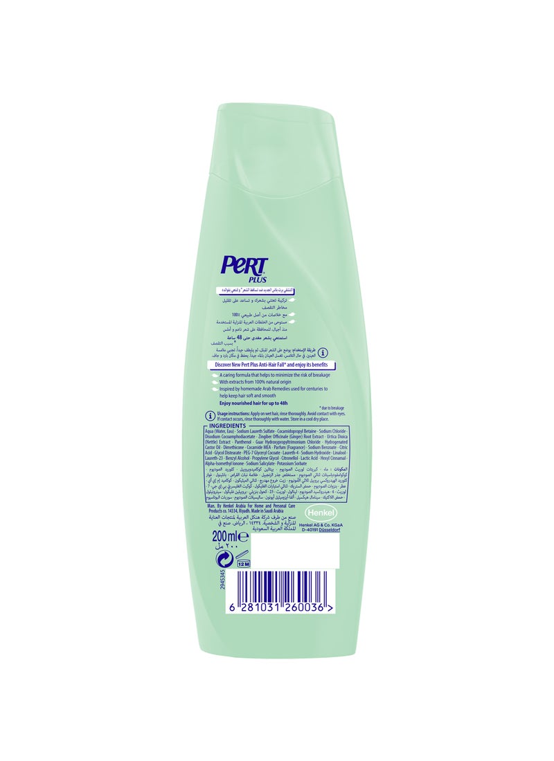 PERT PLUS Anti Hair Fall Shampoo With Ginger Extract 200ml - Image 2