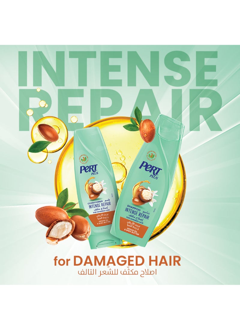 PERT PLUS Shampoo for Damaged Hair with Argan Oil and Shea Butter 600ml - Image 3