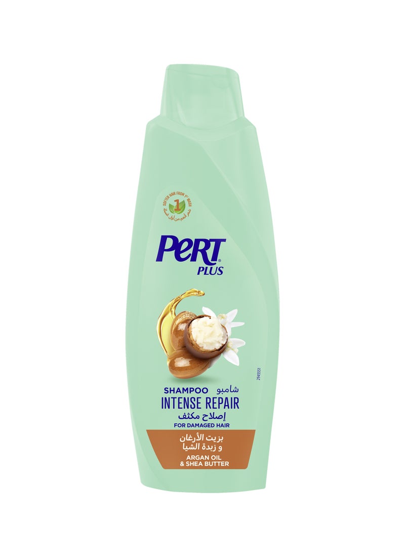 PERT PLUS Shampoo For Damaged Hair With Argan Oil And Shea Butter 600ml - Image 1