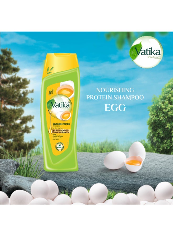Dabur Egg Nourishing Protein Shampoo For Thin And Limp Hair 400ml  - Image 3