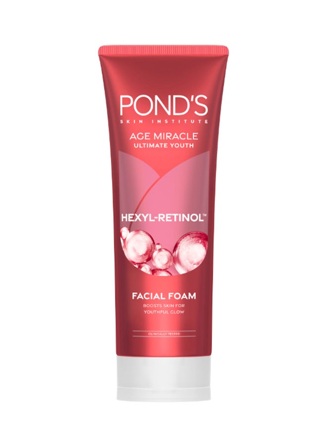 Pond's Age Miracle Ultimate Youth  Facial Foam With Hexyl Retinol 100grams  - Image 1